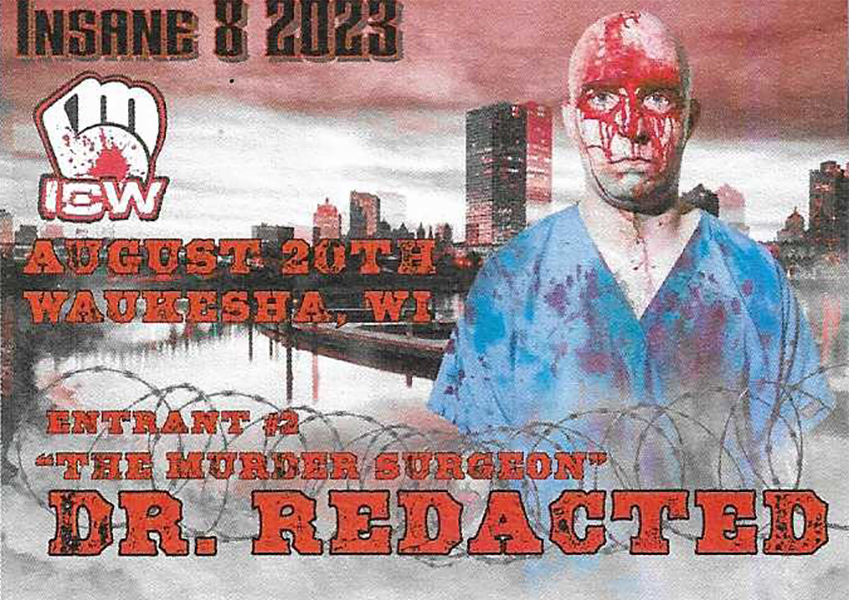 2023 ICW-MKE Official Insane 8 Trading Cards - Sample
